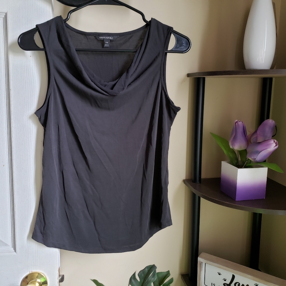 Banana Republic Simple and Classic Black Tank